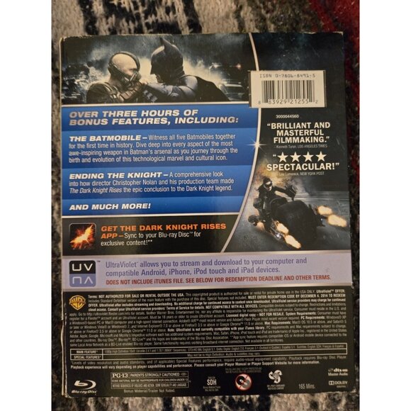 The Dark Knight Rises Blu-Ray/DVD/UltraViolet - Picture 2 of 2
